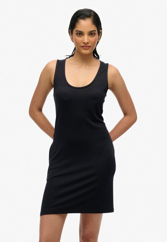 Vest Mini Dress | Black