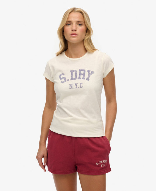Athletic Essential Slub Slim Fit Tee | Off White