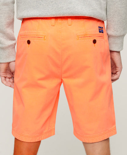 Officer Slim Fit Chino Shorts | Peach