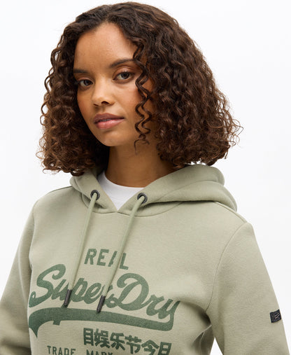Vintage Logo Relaxed Hoodie | Seagrass Green