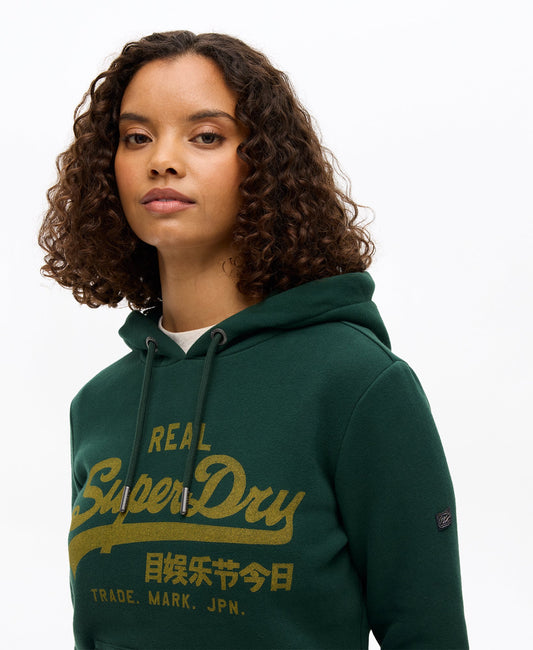 Vintage Logo Relaxed Hoodie | Enamel Green