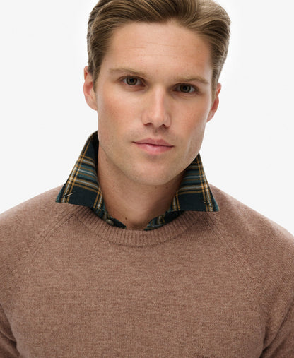 Wool Blend Jumper | Macadamia Brown Marle