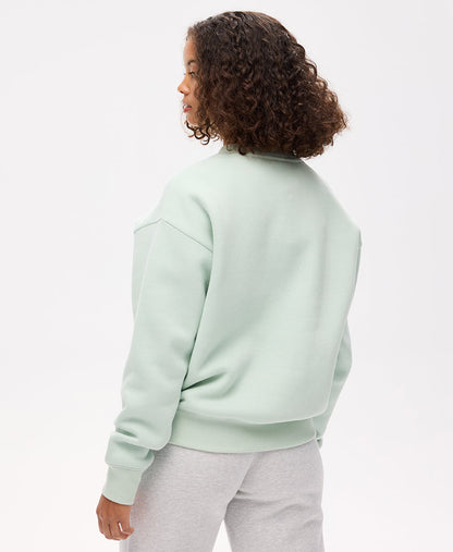 Essential Logo Crew Sweat | Surf Spray Green