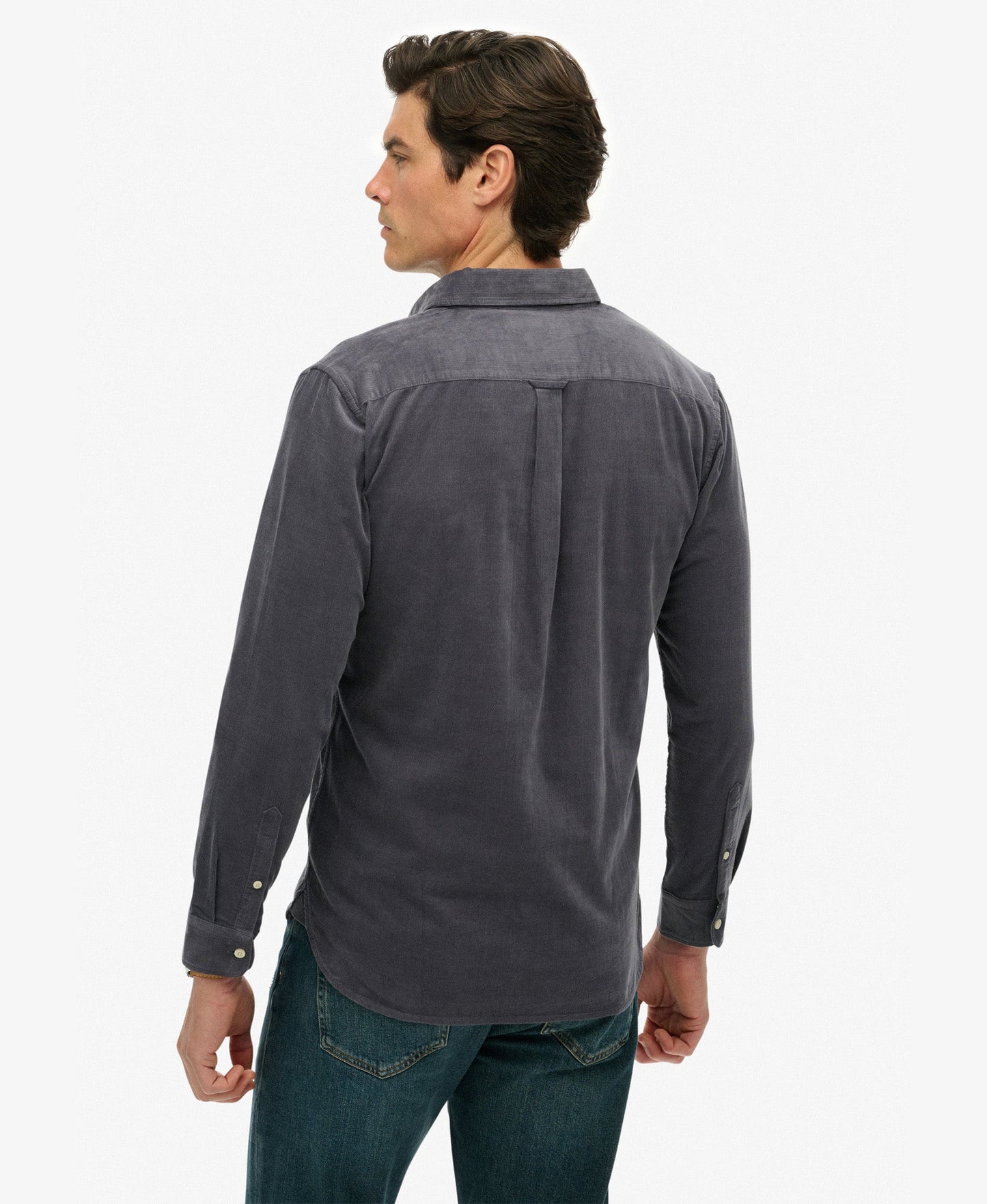 Classic Needle Cord Shirt | Lauren Navy