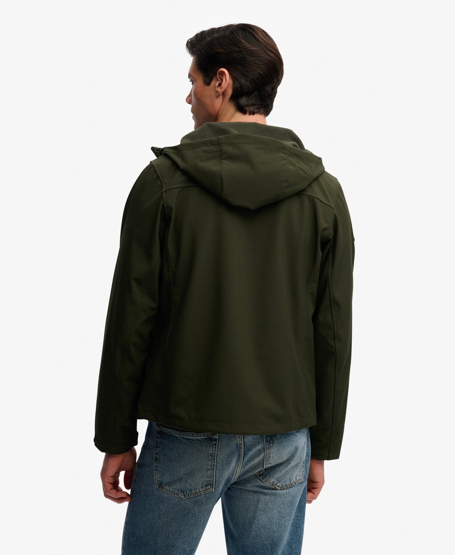 Hooded Softshell Trekker Jacket | Surplus Goods Olive Green