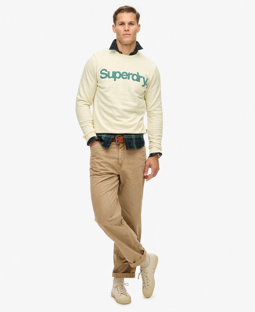 Classic Core Logo Sweatshirt | Oyster Cream