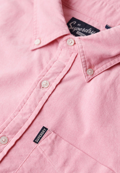 Vintage Oxford Short Sleeve Shirt | Bright Pink