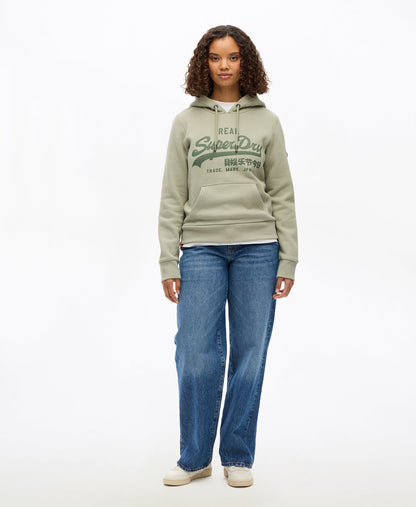 Vintage Logo Relaxed Hoodie | Seagrass Green