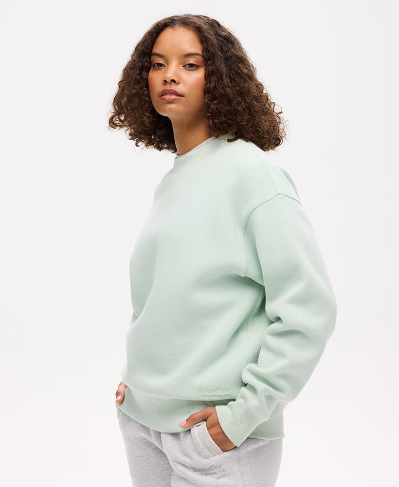 Essential Logo Crew Sweat | Surf Spray Green