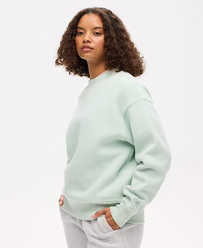 Essential Logo Crew Sweat | Surf Spray Green