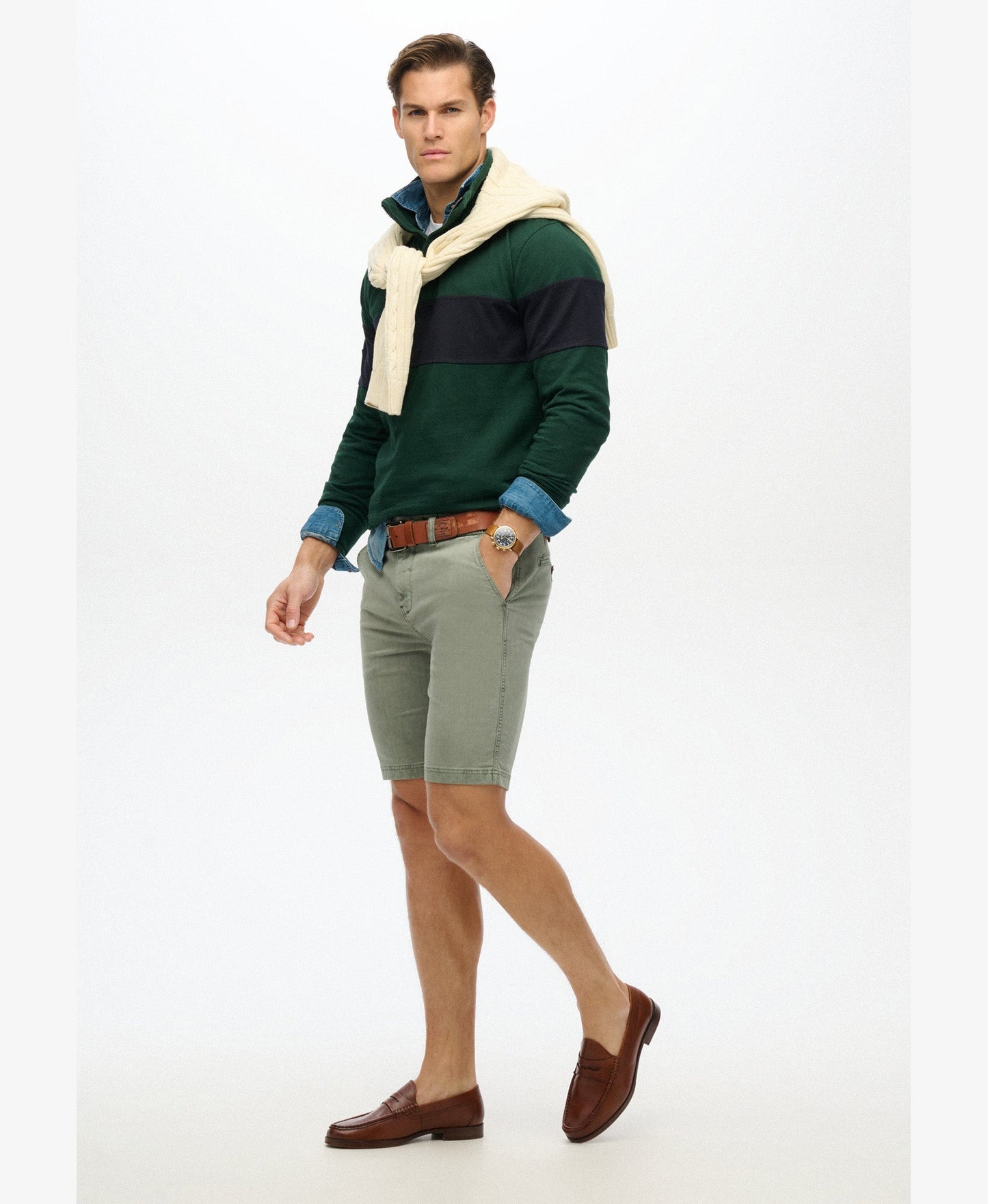 Vintage International Slim Fit Short | Washed Sage