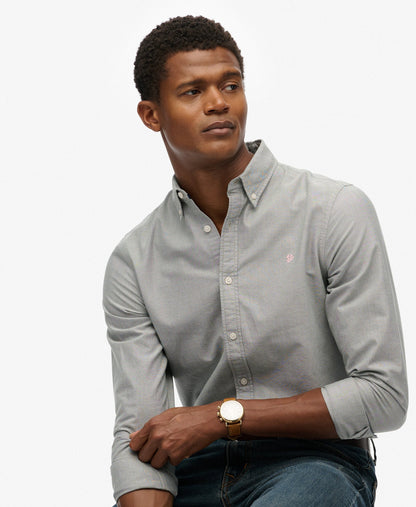 Classic Oxford Long Sleeve Shirt | Ice Green Chambray