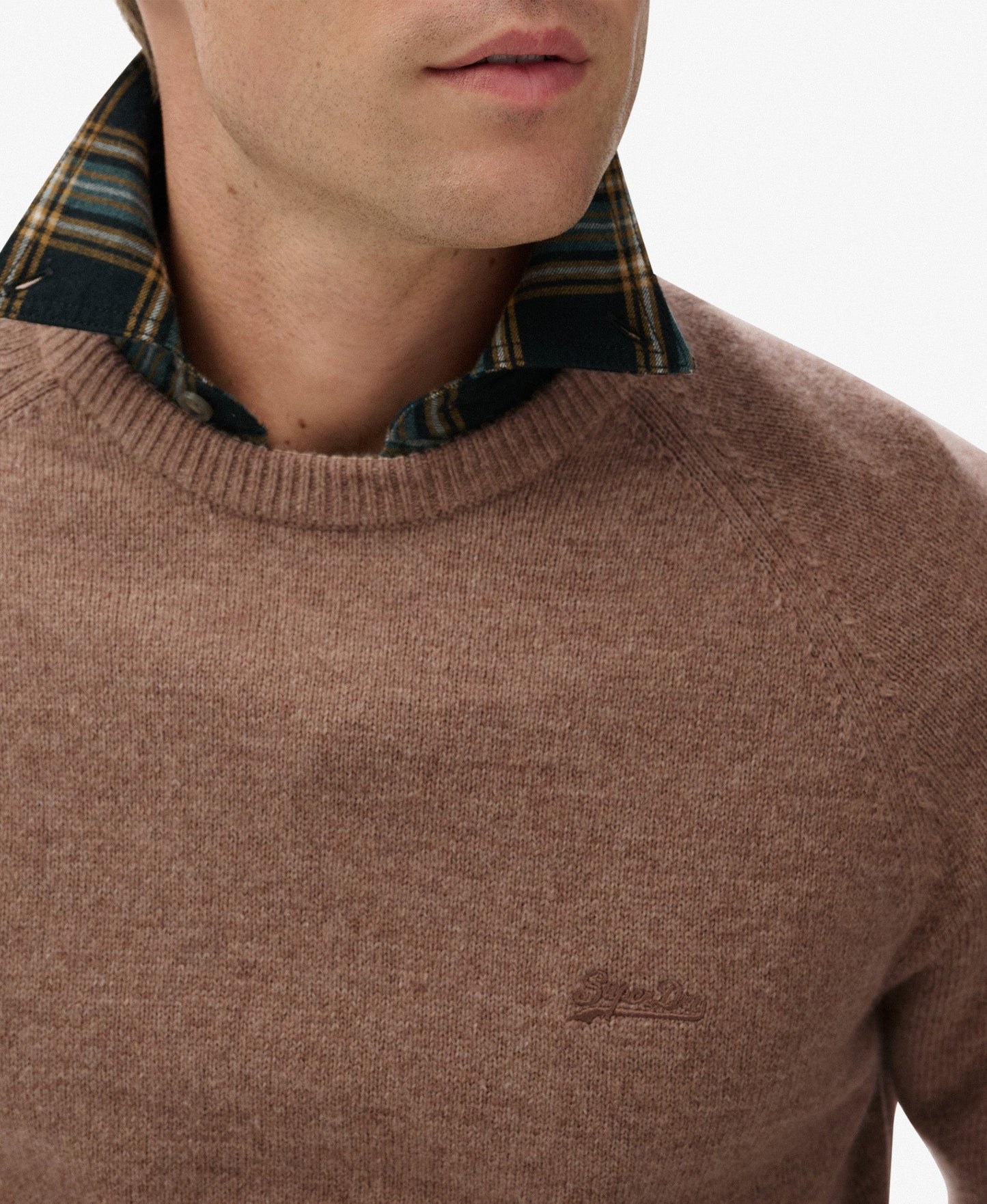 Wool Blend Jumper | Macadamia Brown Marle