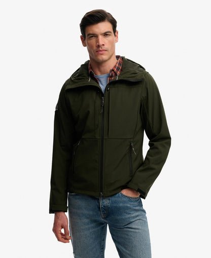 Hooded Softshell Trekker Jacket | Surplus Goods Olive Green