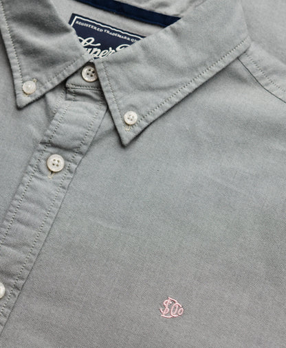 Classic Oxford Long Sleeve Shirt | Ice Green Chambray