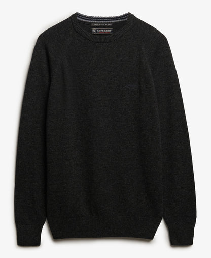 Wool Blend Jumper | Midnight Charcoal Marle