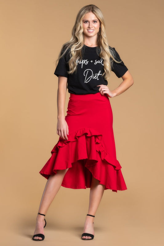 Brigitte Brianna Frill Skirt