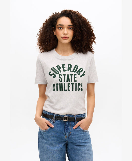 Athletics Tee | Flake Grey Marle